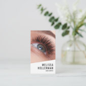 Carte De Visite Lash Tech Photo Logo Vertical (Debout devant)