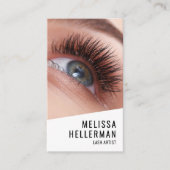 Carte De Visite Lash Tech Photo Logo Vertical (Devant)