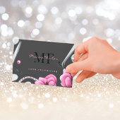 Carte De Visite Lash Technician, Eyelash Infills QR Code Monogram 