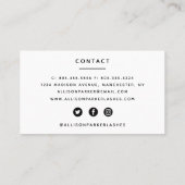 Carte De Visite "Lashes" (Dos)