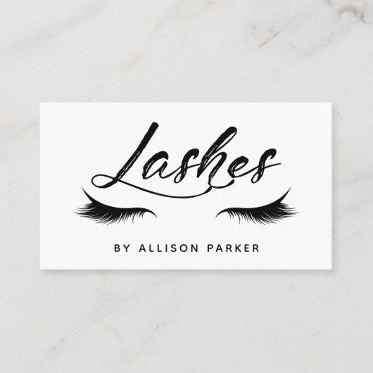 Carte De Visite "Lashes" (Devant)