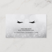 Carte De Visite Lashes Argent Étincelle Glamour Eyelashes Maquilla (Dos)