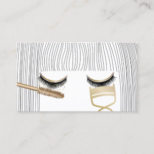 Carte De Visite Lashes Artiste maquillage Beauté Girl Salon