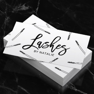 Carte De Visite Lashes Artiste maquillage Cute Mascara Wands Salon