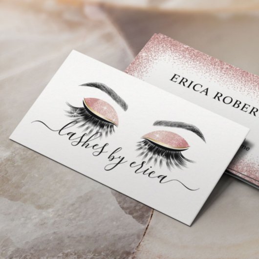 Carte De Visite Lashes Artiste maquillage Long Eyelash Extensions
