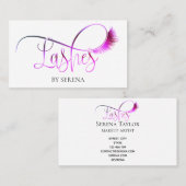 Carte De Visite Lashes beauté maquillage fille Lash (Devant / Derrière)