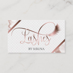 Carte De Visite Lashes Beauty Maqueup Girl Lash Extension Élégante