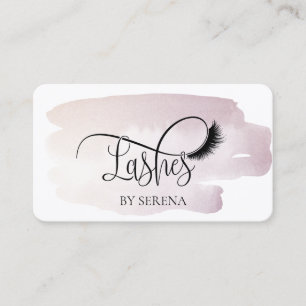 Carte De Visite Lashes Beauty Maquillage Artiste Aquarelle Art