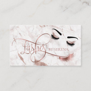 Carte De Visite Lashes Beauty Maquillage Girl Extension Lash Marbr