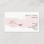 Carte De Visite Lashes Beauty Maquillage Girl Lash Extension Éléga (Dos)