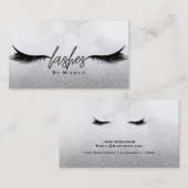 Carte De Visite Lashes Black Eyelashes Extensions Maquillage Glamo (Devant / Derrière)