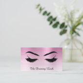 Carte De Visite *~* Lashes Brosses Extensions QR Metal DUSTY ROSE (Debout devant)