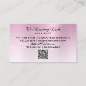 Carte De Visite *~* Lashes Brosses Extensions QR Metal DUSTY ROSE (Dos)