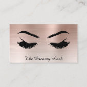 Carte De Visite *~* Lashes Brosses Extensions QR Metal PEACH BRONZ (Devant)