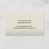 Carte De Visite Lashes & Brosses Microblading Beige Beauty Salon (Dos)