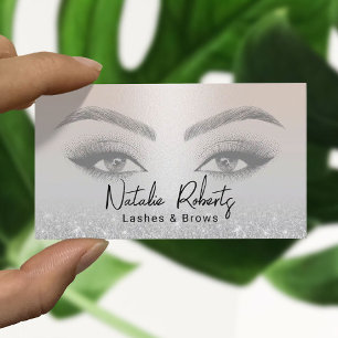 Carte De Visite Lashes & Brosses Microblading Elegant Parties scin