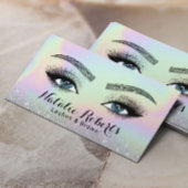 Carte De Visite Lashes Brosses Microblading Holographic Beyes