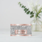 Carte De Visite Lashes & Brosses Microblading Parties scintillant  (Debout devant)