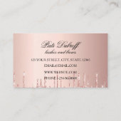 Carte De Visite Lashes & Brosses Microblading Parties scintillant  (Dos)