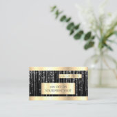 Carte De Visite Lashes & Brosses Microblading Parties scintillant  (Debout devant)
