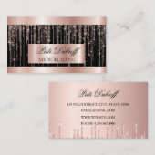 Carte De Visite Lashes & Brosses Microblading Parties scintillant (Devant / Derrière)