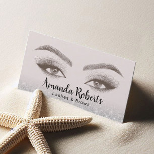 Carte De Visite Lashes & Brosses Microblading Pearl Beauty Salon