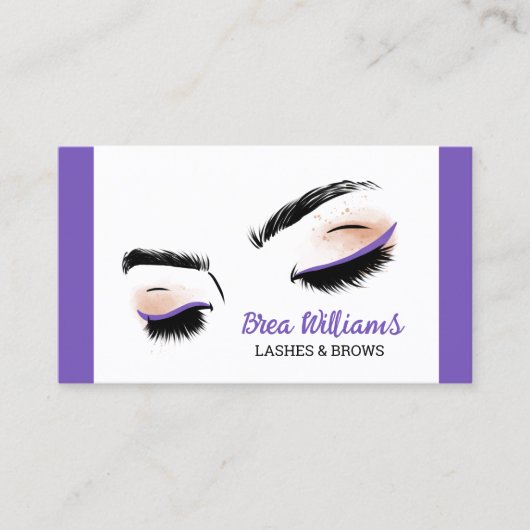 Carte De Visite 👁️ Lashes & Brows (Devant)