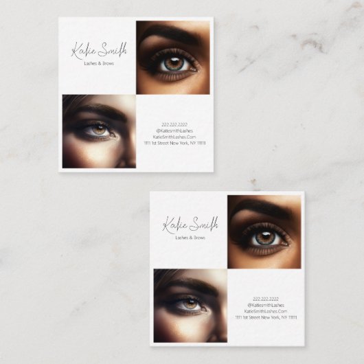 Carte de visite Lashes & Brows (Devant / Derrière)