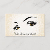 Carte De Visite *~* Lashes Brows Extensions Gold Parties scintilla (Devant)
