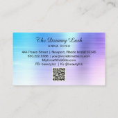 Carte De Visite *~* Lashes Brows Extensions QR Ombre Blue Parties  (Dos)