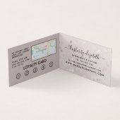 Carte De Visite Lashes Chic Moderne Maquillage Beauté Artiste Loya (Intérieur)