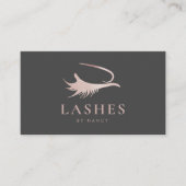 Carte De Visite Lashes Chic Rose Gold (Devant)