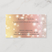 Carte De Visite Lashes de glamour moderne professionnel (Dos)