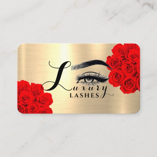Carte De Visite Lashes De Luxe (Devant)