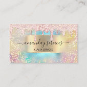 Carte De Visite Lashes de maquillage d'holographe NAILS Studio Gol (Devant)