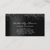 Carte De Visite Lashes de maquillage Eyelash Black Drivers Profess (Dos)