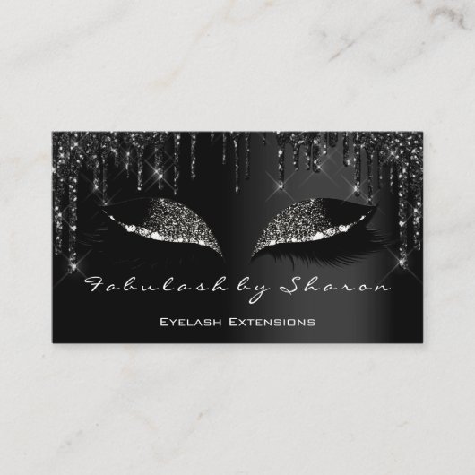 Carte De Visite Lashes de maquillage Eyelash Black Drivers Profess (Devant)
