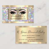 Carte De Visite Lashes de maquillage professionnel Holographe Bros (Devant / Derrière)