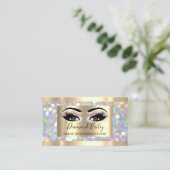 Carte De Visite Lashes de maquillage professionnel Holographe Bros (Debout devant)