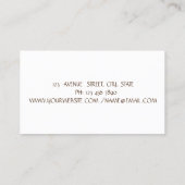 Carte De Visite Lashes de Parties scintillant Or Moderne (Dos)