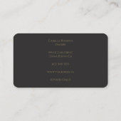 Carte de visite Lashes écriture moderne noire (Dos)