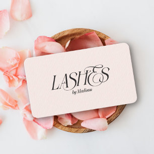 Carte De Visite Lashes Élégants Modernes Lashes Feminine Blush Pin