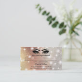 Carte De Visite Lashes Extension Aftercare Instructions luxe (Debout devant)