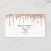 Carte De Visite Lashes Gold Lashes Beauté Maquillage Fille Lash (Dos)