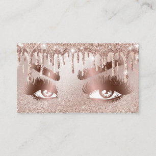 Carte De Visite Lashes Gold Lashes Beauté Maquillage Fille Lash