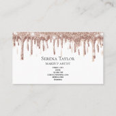 Carte De Visite Lashes Gold Lashes Beauté Maquillage Fille Lash (Dos)