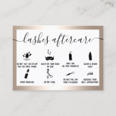 Carte De Visite Lashes illustrations de la postconsommation feuill (Devant)