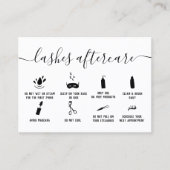 Carte De Visite lashes illustrations de soins postérieurs brushstr (Devant)