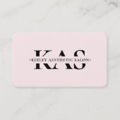 Carte De Visite Lashes Maquillage Artiste Beauté Esthétique Rose M (Devant)