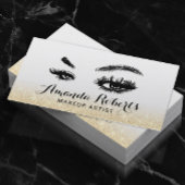 Carte De Visite Lashes maquillage Artiste Élégante Parties scintil